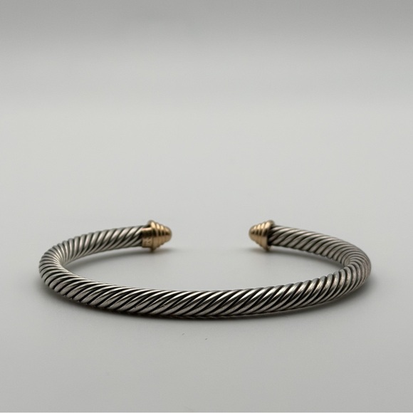 DAVID YURMAN CLASSIC CABLE BRACELET – STERLING SILVER & 14K GOLD - Picture 3 of 7